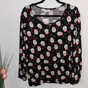 🌴C’est La Vie That’s Life Christmas Santa Blouse Top Size 1X